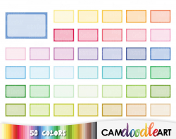 50 Half Box Clipart, Small Boxes, Frame Clipart,Reminder Clipart ...
