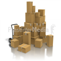 Pile Of Shipping Boxes - Home and Lifestyle - Great Clipart for ...