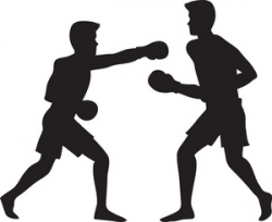 Men Boxing Clipart