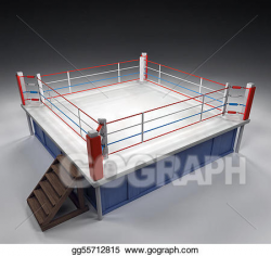 Stock Illustration - Boxing arena. Clipart Drawing gg55712815 - GoGraph