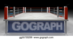 Stock Illustration - Boxing arena. Clipart Drawing gg55730299 - GoGraph