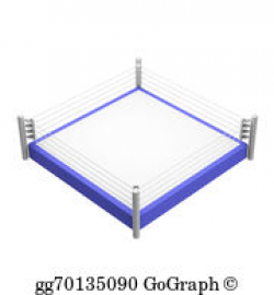 Drawing - Boxing ring. Clipart Drawing gg76264337 - GoGraph