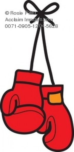 Clipart Illustration of Boxing Gloves