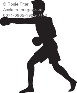 Clipart Illustration of a Boxer