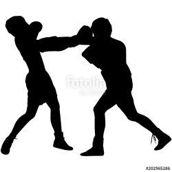 Man Boxing silhouette, Male Boxing clipart, Boy Boxing ...