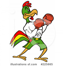 Rooster Clipart #225665 - Illustration by LaffToon