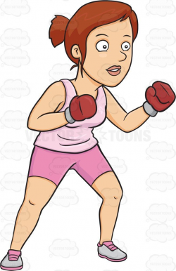 A Woman Boxing Her Way To Fitness | Women boxing, Vector clipart and Box
