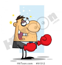 Boxing Clipart #91512: Caucasian Boxer Businessman Seeing Stars ...