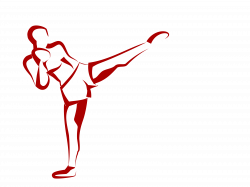 Clipart - Kick Boxer