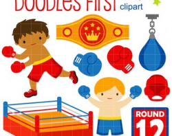 Boxing clipart | Etsy