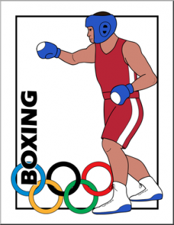 Clip Art: Summer Olympics Event Illustrations: Boxing Color I ...