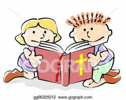 Vector Stock - Bible kids. Clipart Illustration gg66325012 - GoGraph