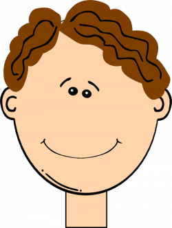 Happy Brown Hair Boy Clip Art at Clker.com - vector clip art online ...