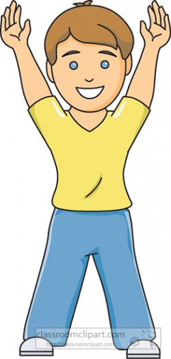 hands up clipart fitness and exercise clipart exercise boy hands up ...