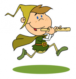 Pied Piper Cartoon Clipart Image - Pied Piper Boy Playing His Flute ...