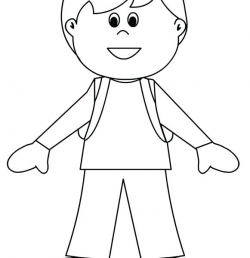 Boy Pattern Printable Blank Person Template Free Download Clip Art ...