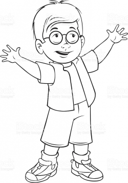 Boy Outline Drawing at GetDrawings.com | Free for personal use Boy ...