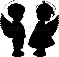 guardian angels-little boy & girl | Christmas | Pinterest | Guardian ...