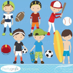 sports clipart for scrapbooking commercial use