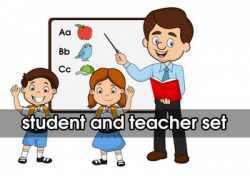Student And Teacher Clipart Set by Fun Fun English | TpT