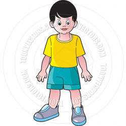 Cartoon Boy Standing Clipart