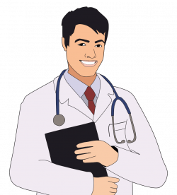 OnlineLabels Clip Art - Young Male Doctor