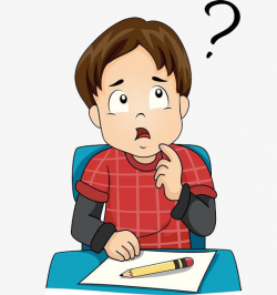 A Thinking Boy, The Lecture, Student, Topic PNG Image and Clipart ...