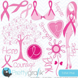 Check out Breast cancer clipart commercial use by Prettygrafik ...