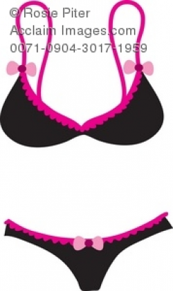 Clipart Illustration of a Bra and Panties