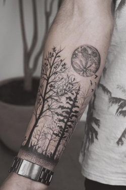 110+ Awesome Forearm Tattoos | Forest forearm tattoo, Forearm ...