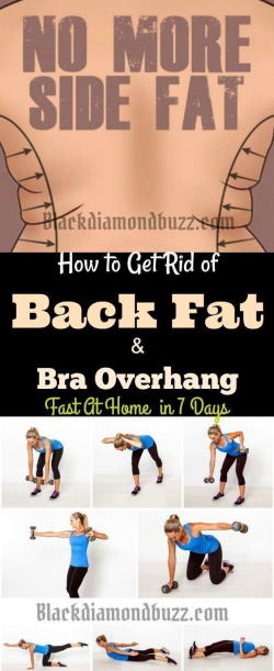 Best Exercises to get rid of back fat and bra overhang fast at home ...