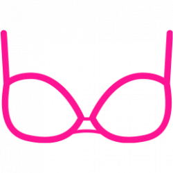Deep pink bra 2 icon - Free deep pink clothes icons