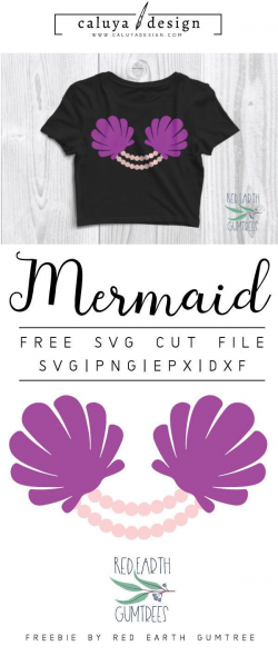 FREE mermaid bra cut file, Printable vector clip art download. Free ...