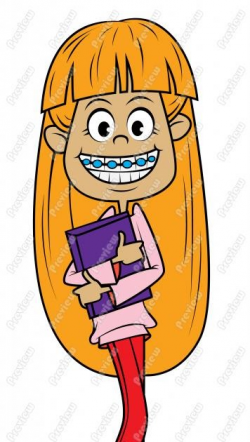 girl with braces clipart - Clipground