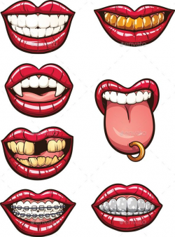Cartoon Mouths | Smile teeth, Toothless and Piercing