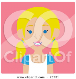 girl with braces clipart - Clipground