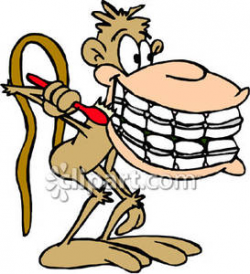 Monkey With Teeth Clipart