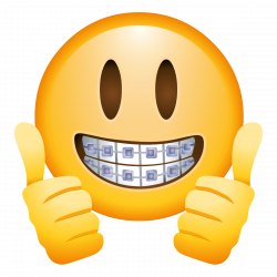 Braces Face Emoji transparent PNG - StickPNG