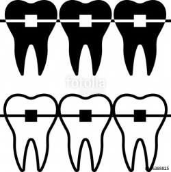 Tooth Braces Icon, Braces
