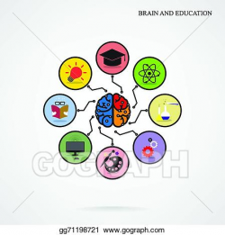 EPS Illustration - Infographic template creative brain education and ...