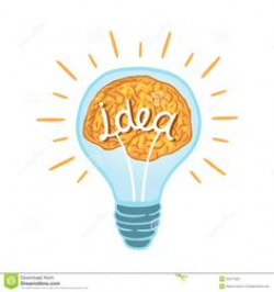 Royalty Free Clip Art Vector Sketched Idea Filament Light Bulb Logo ...