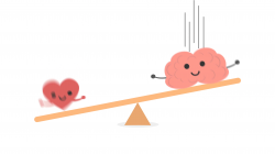 Balance between brain and heart Concept, Seesaw With Heart and Brain ...