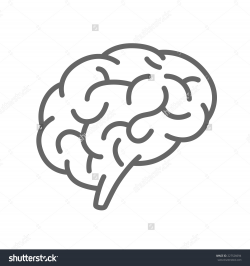 Brain clipart simple - Pencil and in color brain clipart simple