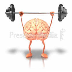Exercising Weights Brain - Presentation Clipart - Great Clipart for ...