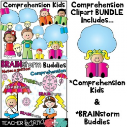 Reading Comprehension Kids Clipart BUNDLE by Teacher Karma | TpT