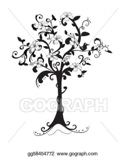 Vector Art - Abstract spring tree. Clipart Drawing gg58454772 - GoGraph
