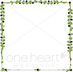 Olive Branch Border Clipart | Wedding Borders