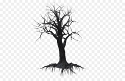 Tree Drawing Woody plant Branch Clip art - Creepy Tree png download ...