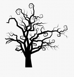 The Halloween Tree Clip Art - Spooky Tree Silhouette Png ...