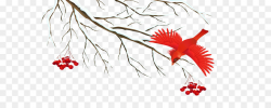 Winter Icon - Winter Snowy Branch with Bird PNG Clipart Image png ...